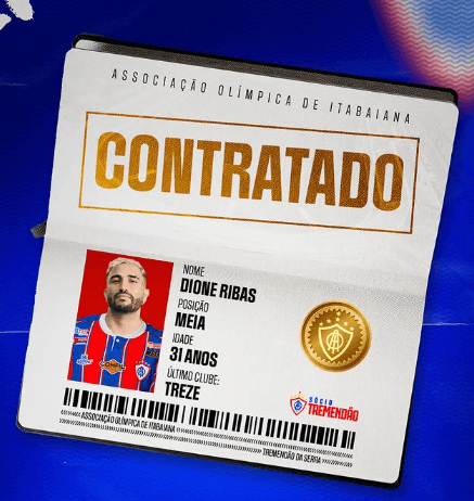 Itabaiana anuncia contratação de jogador para sequência da Série C