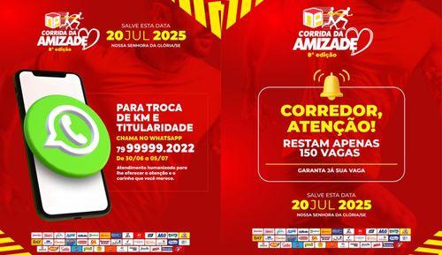 Corrida da Amizade 2025: Prazo para alterações e inscrições está acabando
