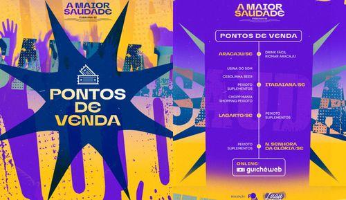 A Maior Saudade tá chegando! Veja onde garantir seu ingresso antes que acabe!