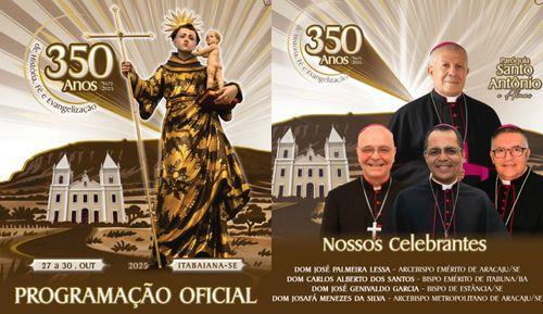 Itabaiana celebra 350 anos da Paróquia Santo Antônio e Almas com show do padre Antônio Maria