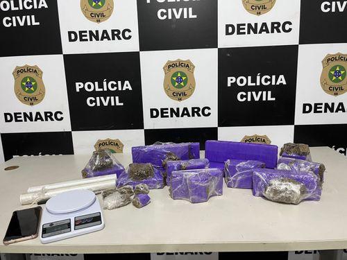 Denarc prende mulher com 7kg de maconha em operação no bairro Santa Maria