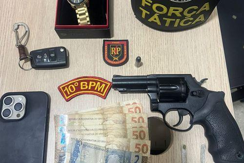 Polícia Militar prende dupla por porte ilegal de arma de fogo em Nossa Senhora das Dores