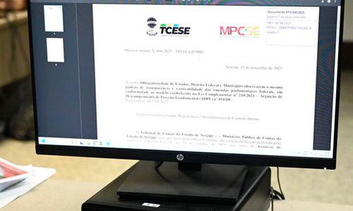 TCE/SE alerta gestores sobre novas regras de transparência para emendas parlamentares a partir de 2026