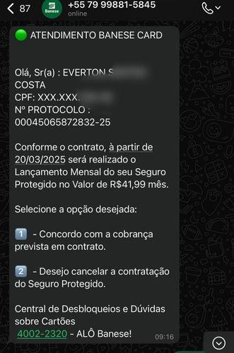 Golpe no WhatsApp: Criminosos se passam pelo Banese para roubar dados