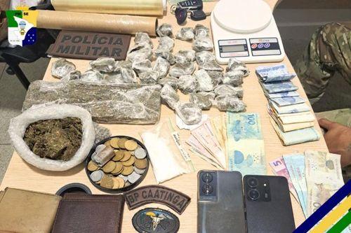Dois homens são presos por tráfico de drogas em Nossa Senhora da Glória