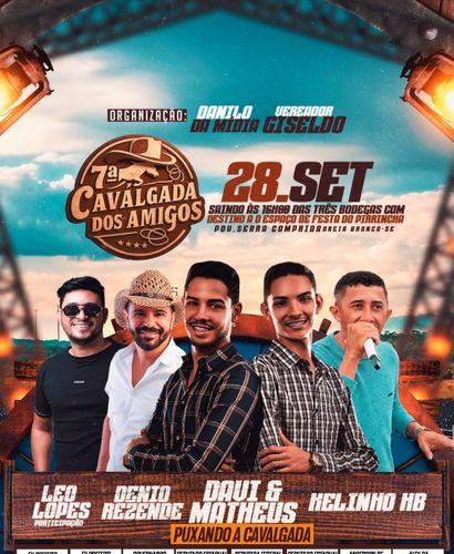 Serra Comprida se prepara para a 7ª Cavalgada dos Amigos com shows e tradição sertaneja