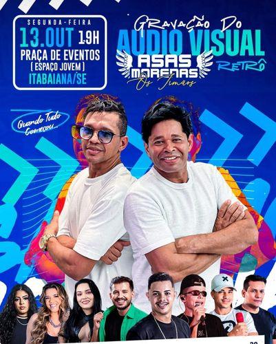 Asas Morenas grava projeto retrô ao vivo nesta segunda em Itabaiana