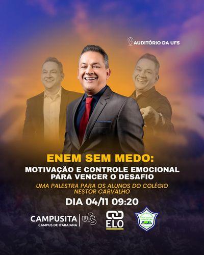 Palestra “ENEM sem medo” acontece nesta terça e vai preparar alunos do Colégio Nestor Carvalho para o grande desafio