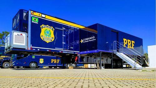 Carreta de Saúde da PRF chega a Itabaiana para atender motoristas durante Festa dos Caminhoneiros