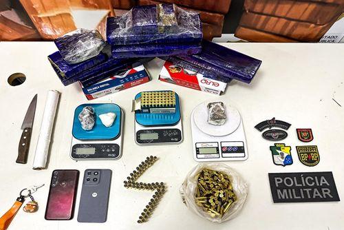 Mulheres são detidas com mais de 5 kg de drogas e 300 munições