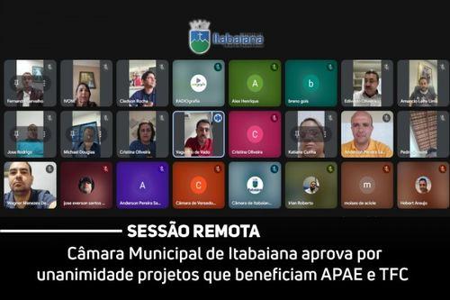 Vereadores de Itabaiana aprovam apoio financeiro para APAE e TFC