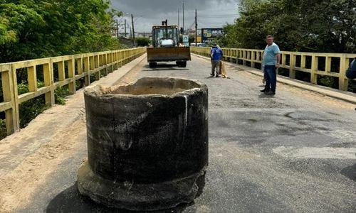 DER/SE interdita ponte entre Sergipe e Bahia por 90 dias para reparo